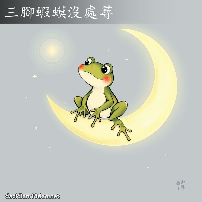 三腳蝦蟆沒處尋 - 國語大辭典配圖