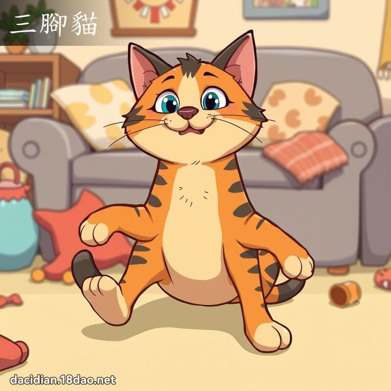 三脚猫 - 国语大辞典配图