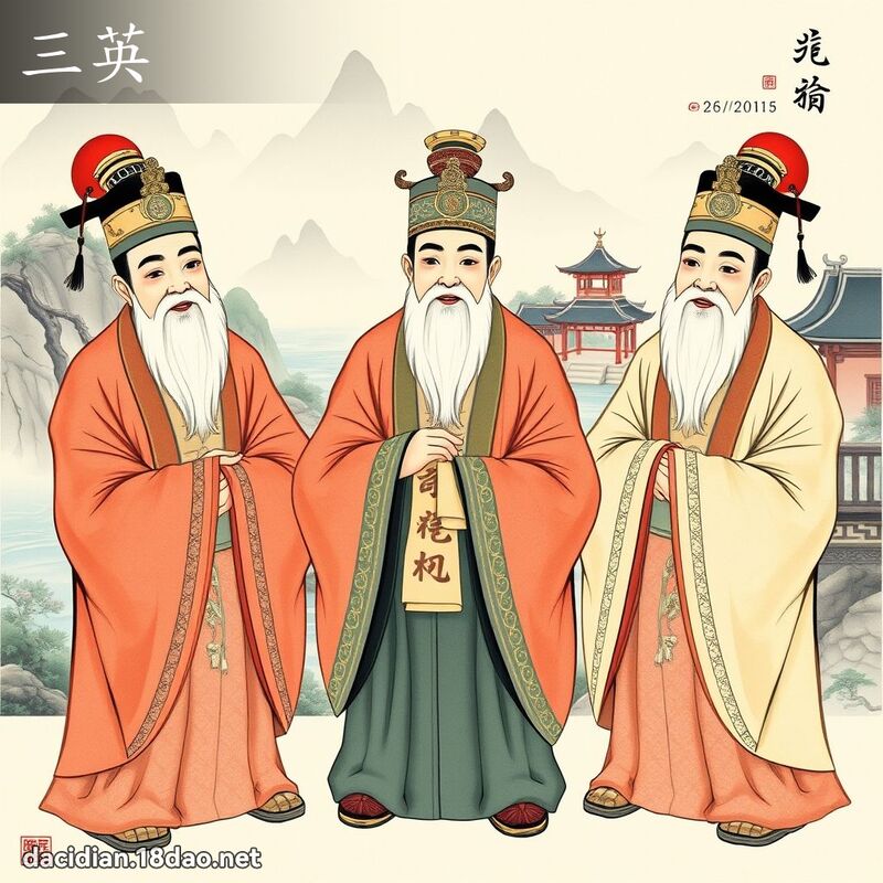 三英 - 國語大辭典配圖
