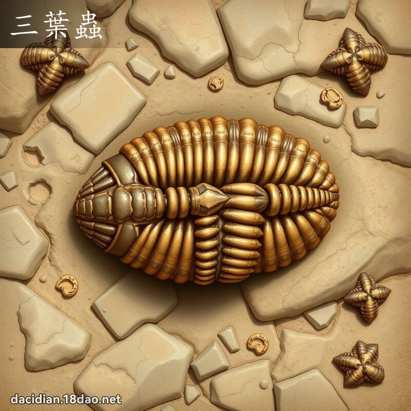 三葉蟲 - 國語大辭典配圖