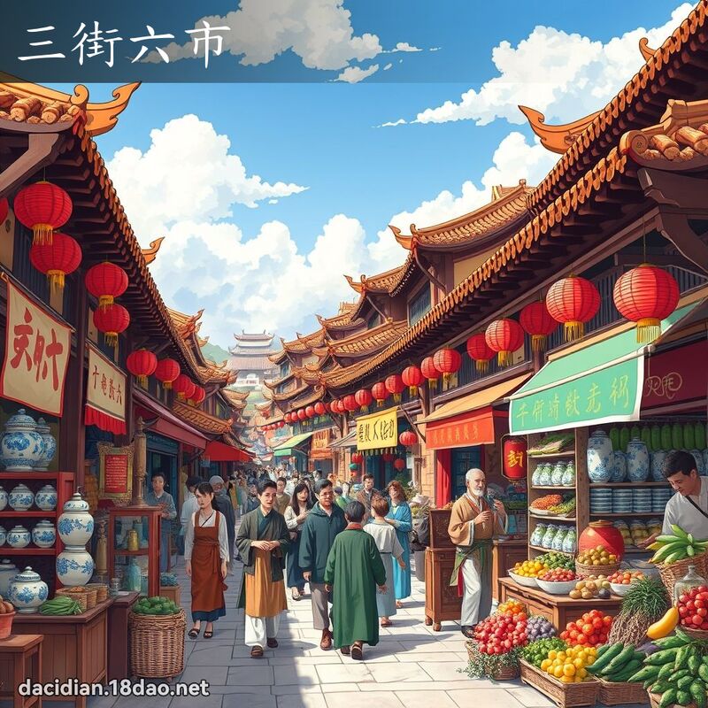 三街六市 - 国语大辞典配图