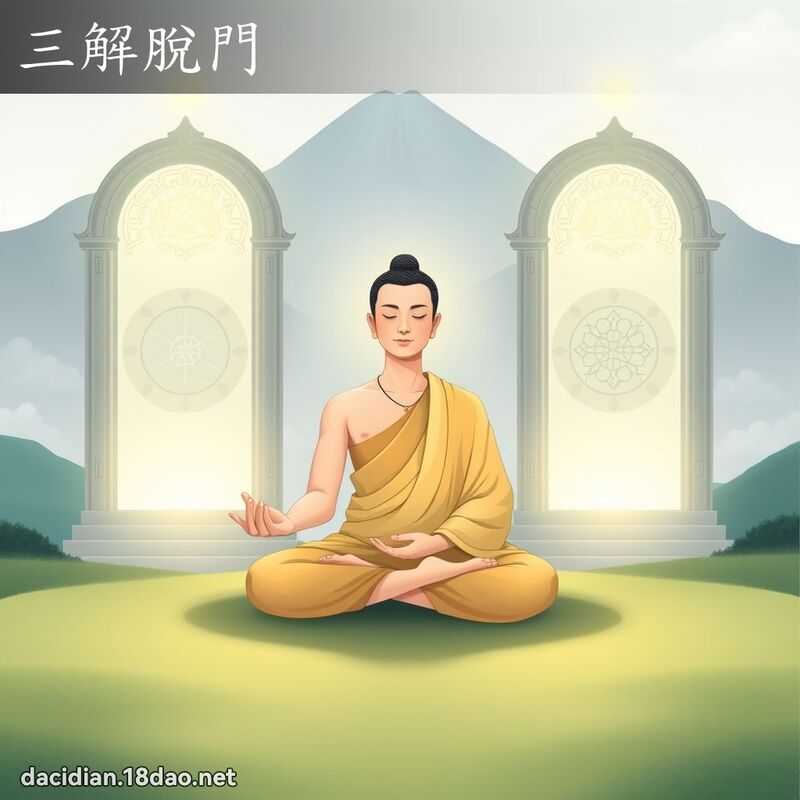 三解脫門 - 國語大辭典配圖