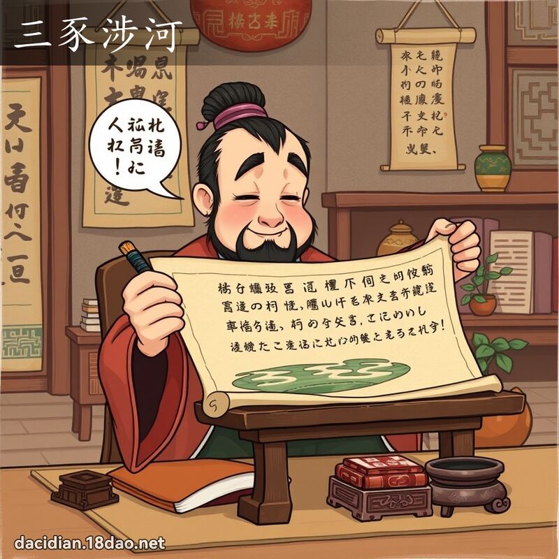 三豕涉河 - 國語大辭典配圖
