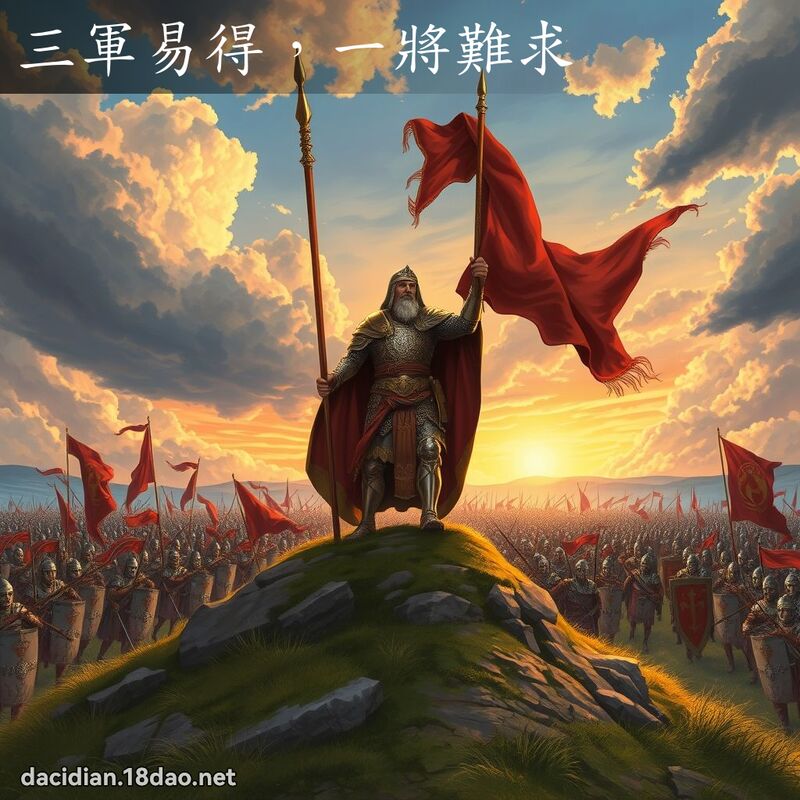 三軍易得，一將難求 - 國語大辭典配圖