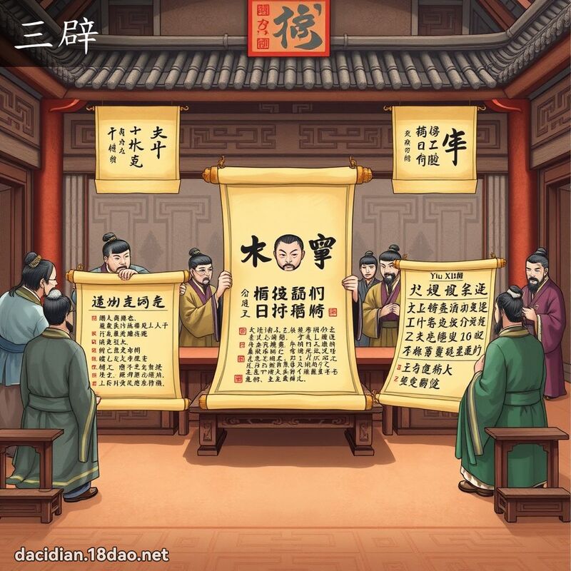 三辟 - 国语大辞典配图