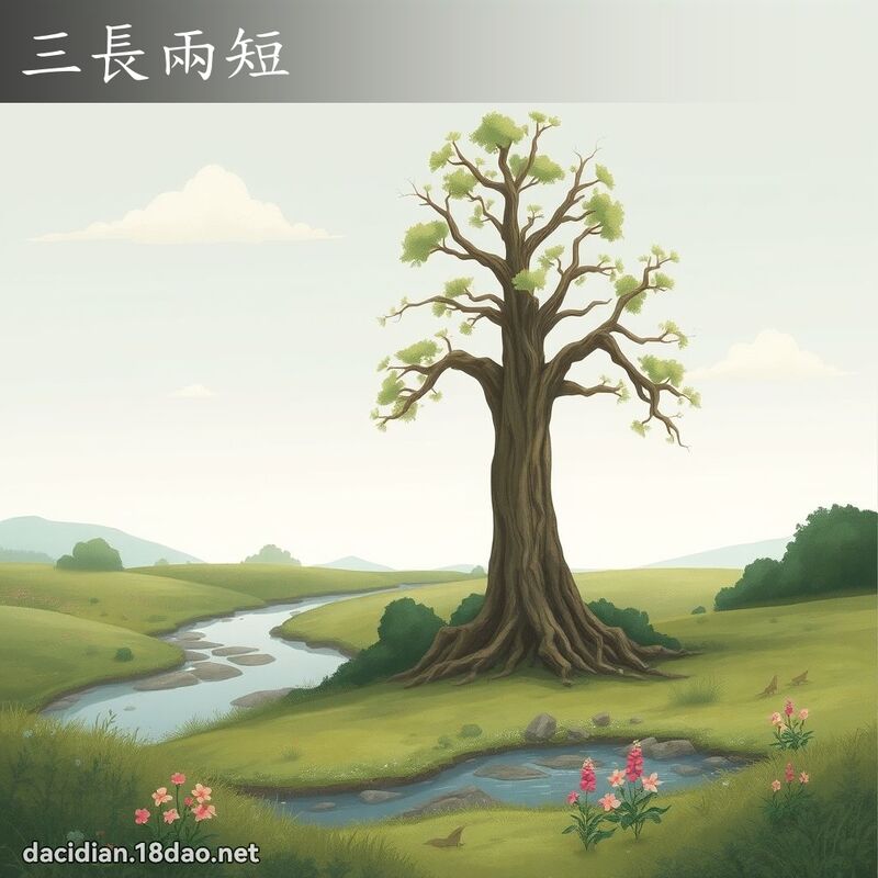 三长两短 - 国语大辞典配图