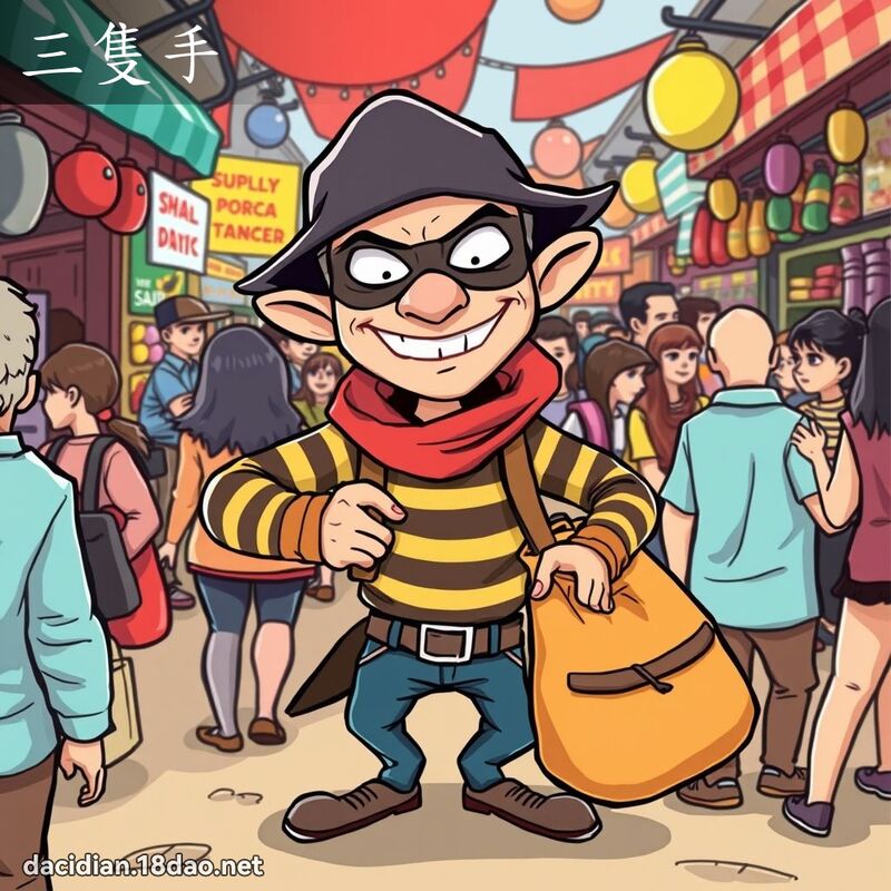 三只手 - 国语大辞典配图