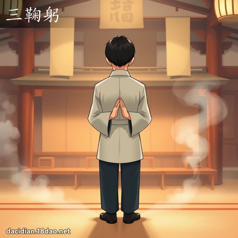 三鞠躬 - 国语大辞典配图