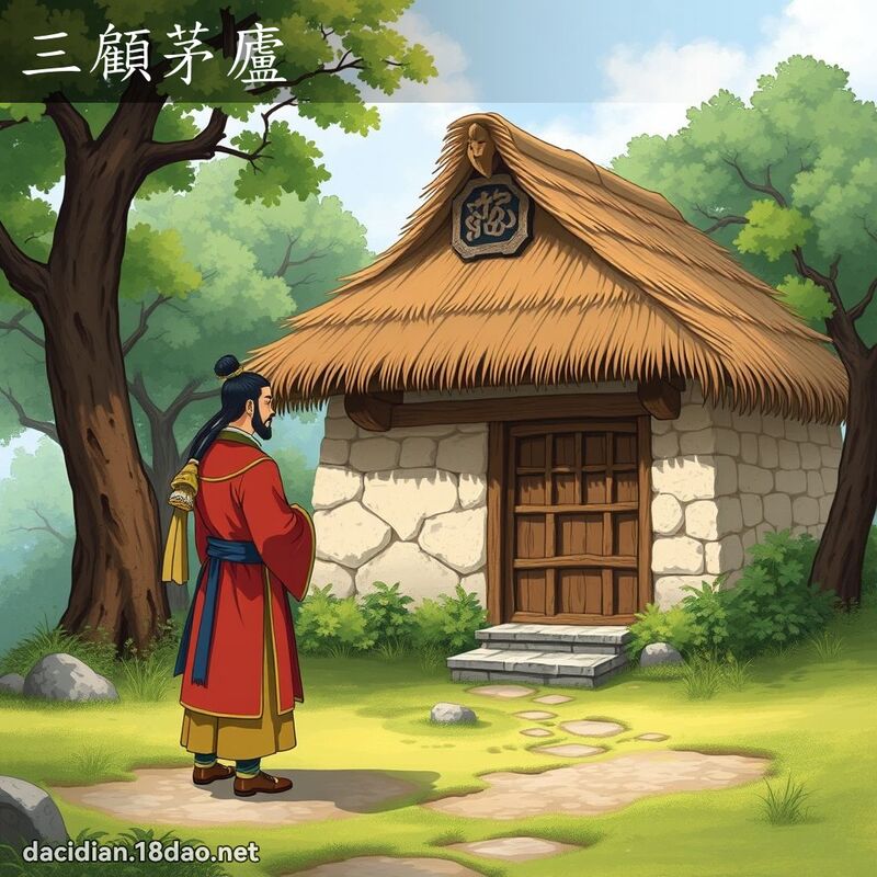 三顧茅廬 - 國語大辭典配圖