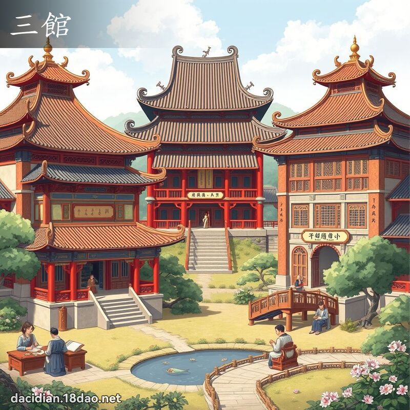 三館 - 國語大辭典配圖