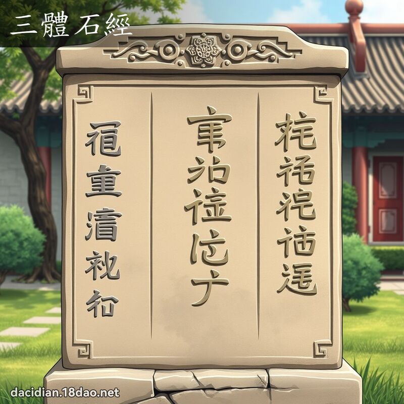 三体石经 - 国语大辞典配图