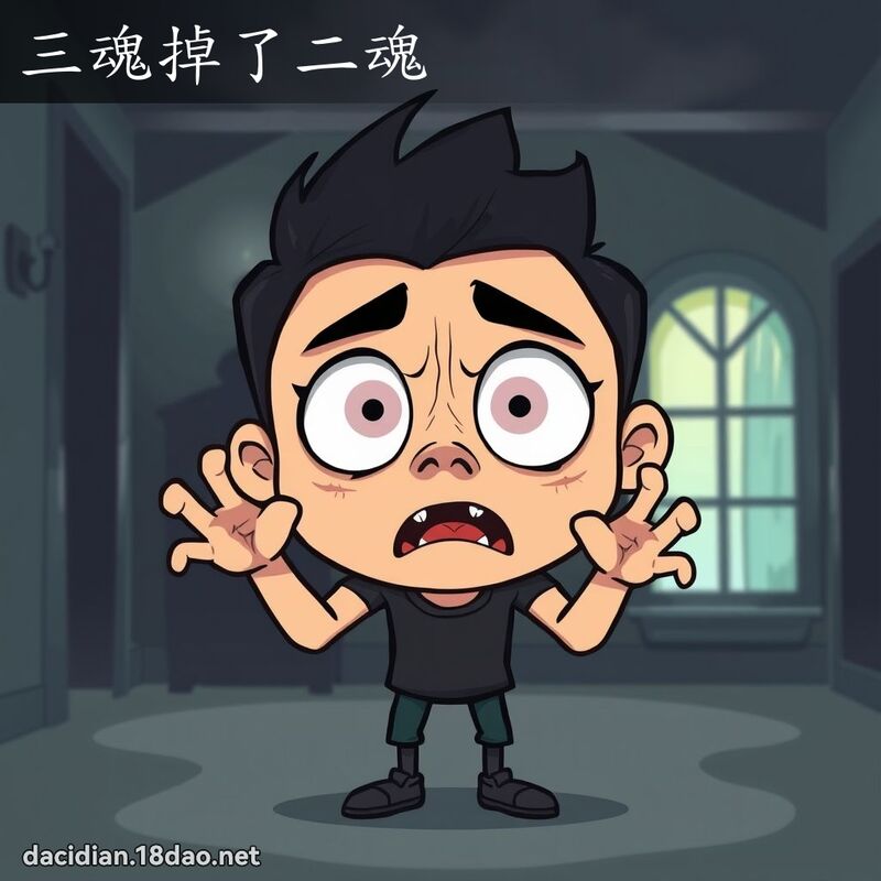 三魂掉了二魂 - 国语大辞典配图