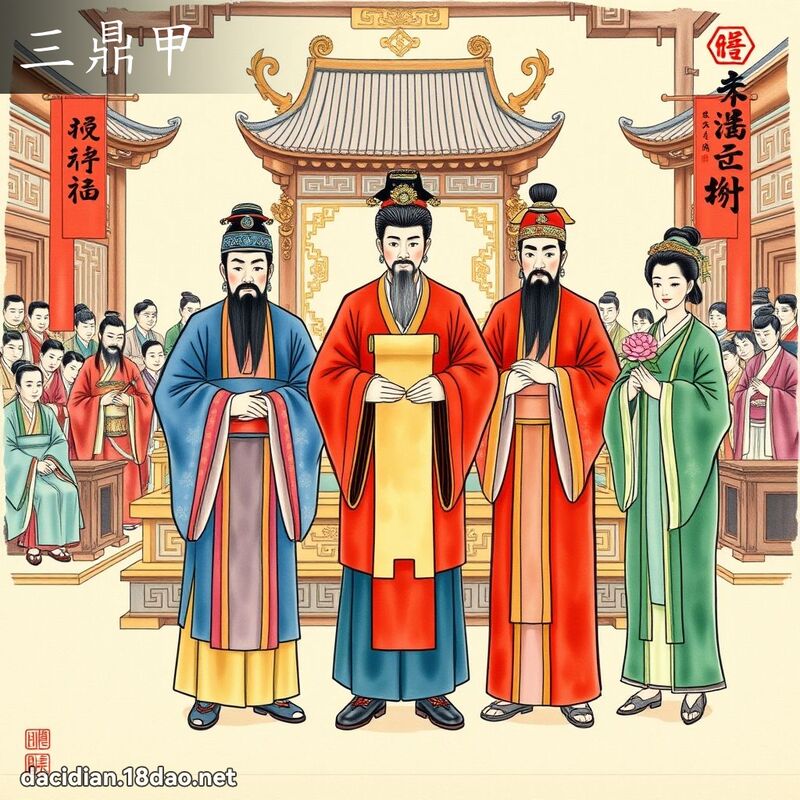 三鼎甲 - 国语大辞典配图