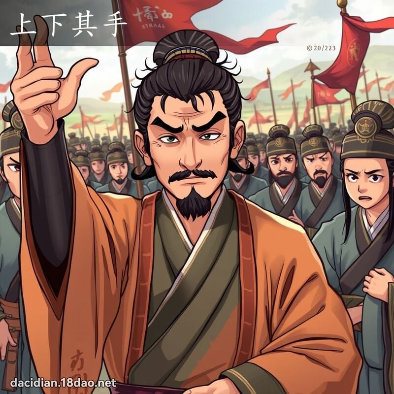 上下其手 - 国语大辞典配图