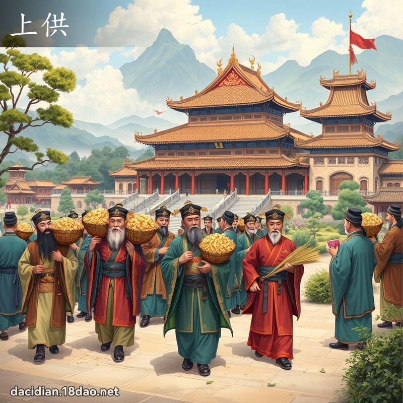 上供 - 国语大辞典配图