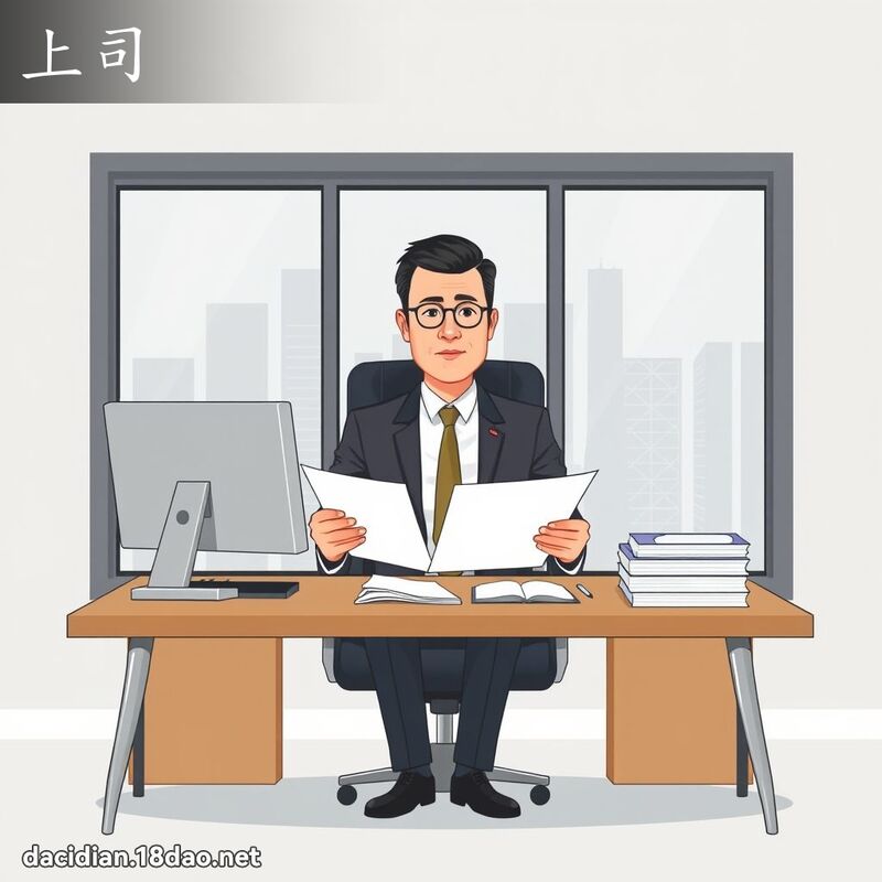 上司 - 國語大辭典配圖