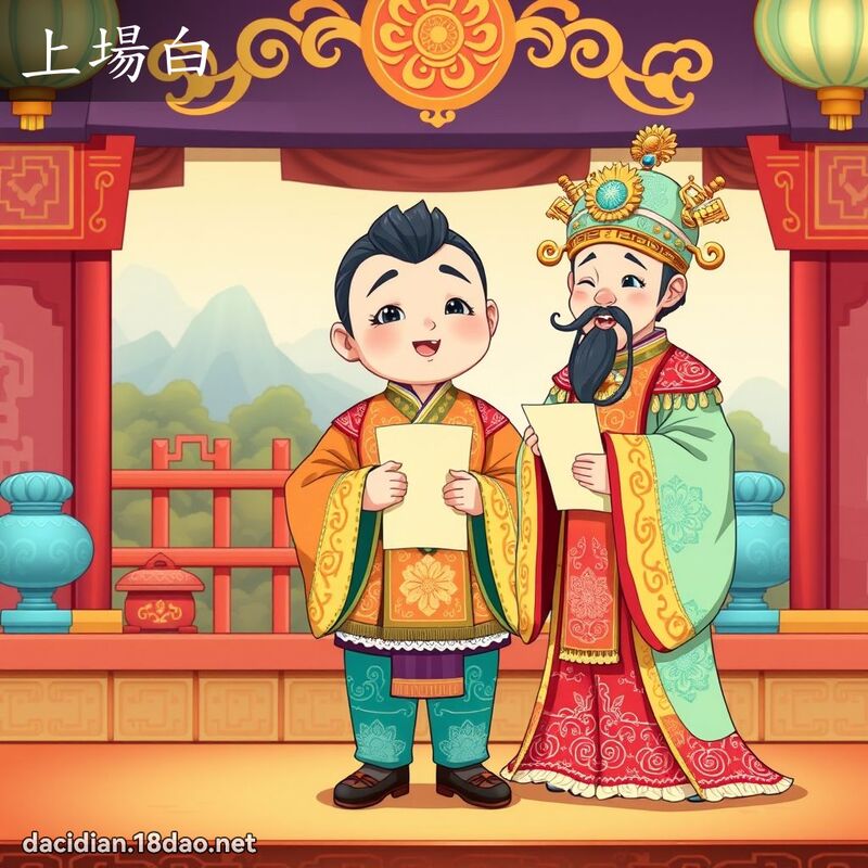 上场白 - 国语大辞典配图