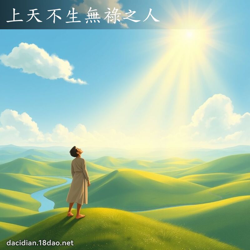 上天不生无禄之人 - 国语大辞典配图