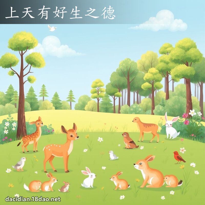 上天有好生之德 - 國語大辭典配圖