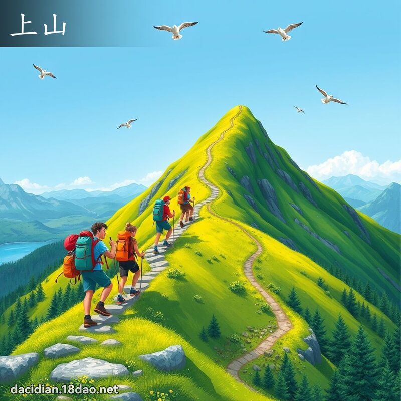 上山 - 国语大辞典配图