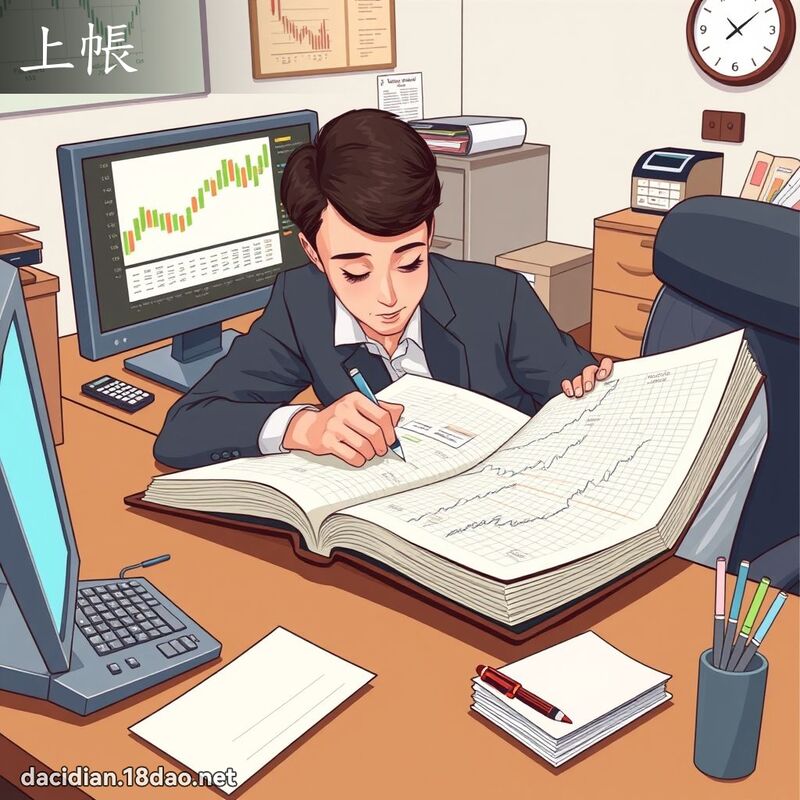 上帐 - 国语大辞典配图