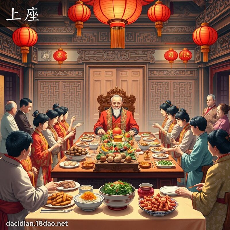 上座 - 國語大辭典配圖