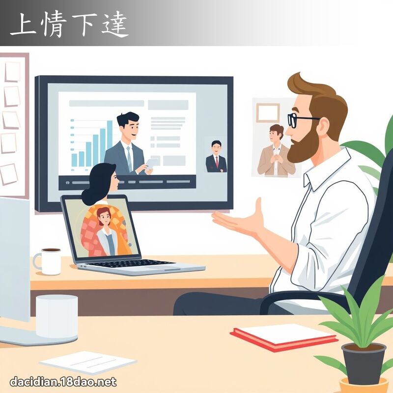 上情下达 - 国语大辞典配图