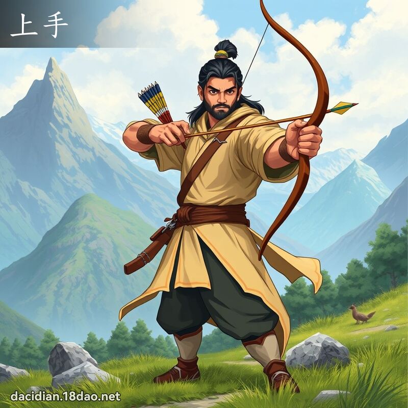 上手 - 國語大辭典配圖