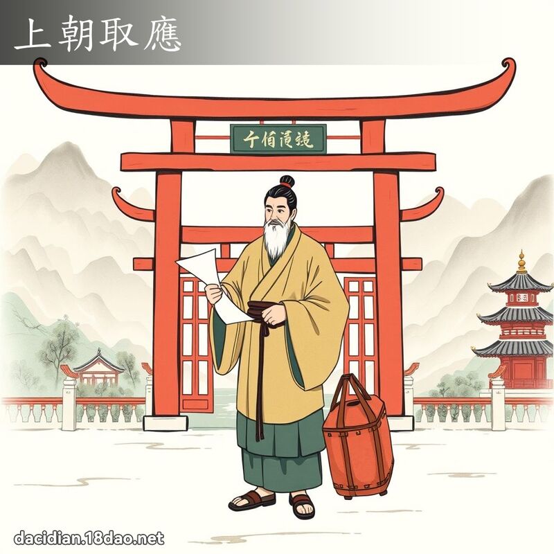 上朝取應 - 國語大辭典配圖