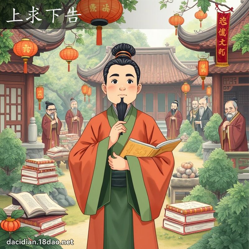 上求下告 - 国语大辞典配图