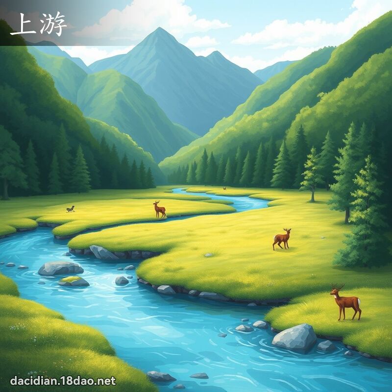 上游 - 國語大辭典配圖