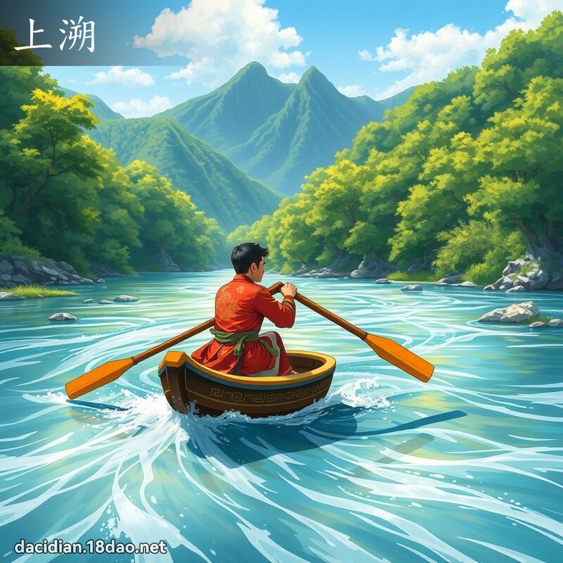 上溯 - 国语大辞典配图