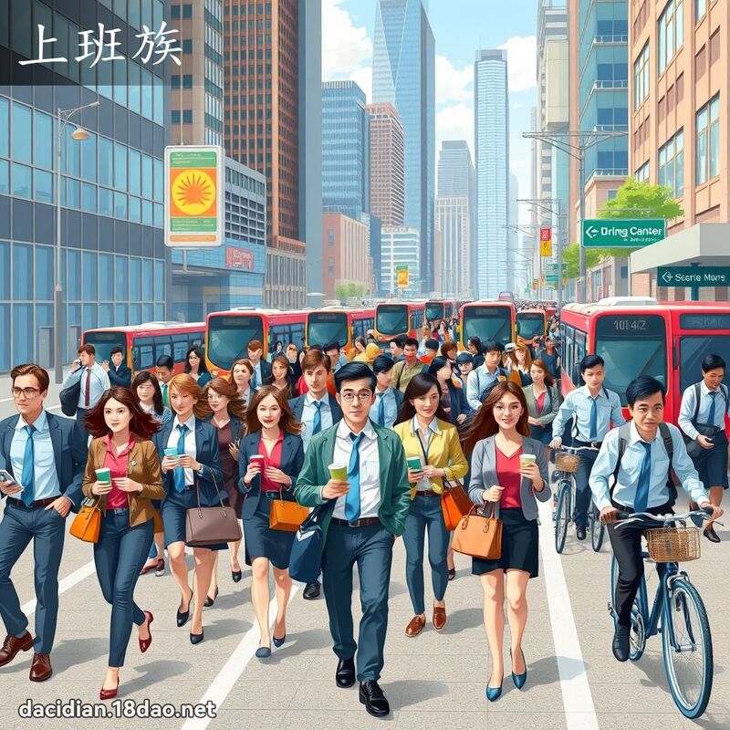 上班族 - 国语大辞典配图