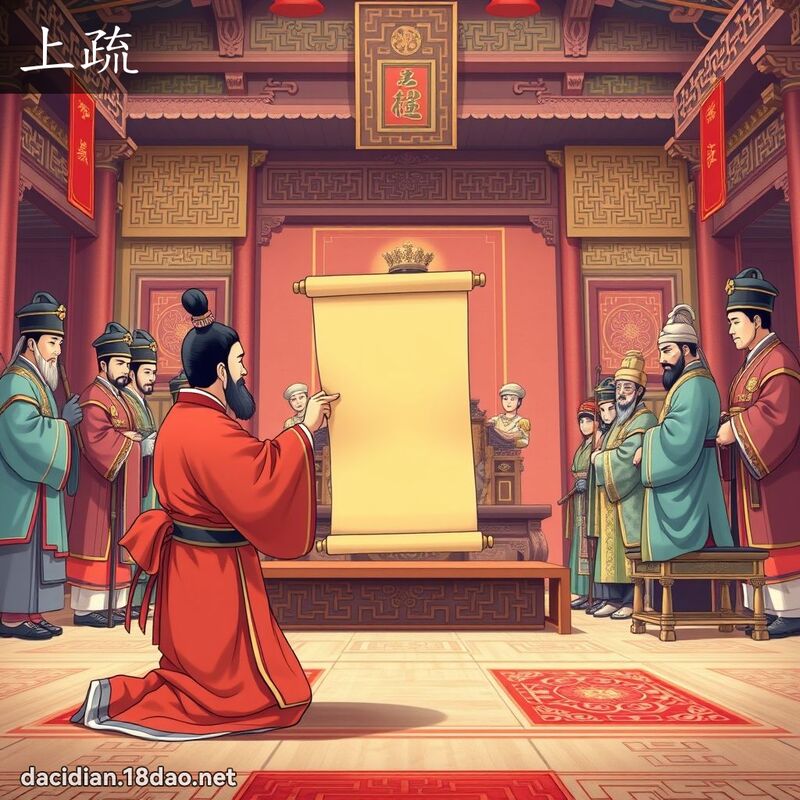 上疏 - 國語大辭典配圖