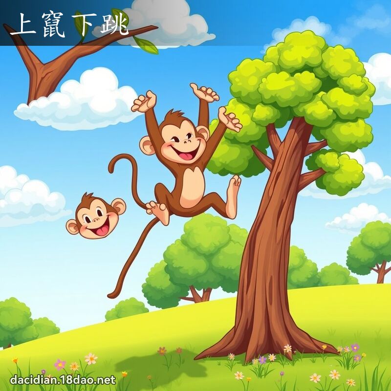上竄下跳 - 國語大辭典配圖