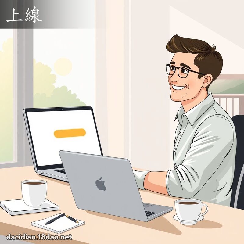 上線 - 國語大辭典配圖