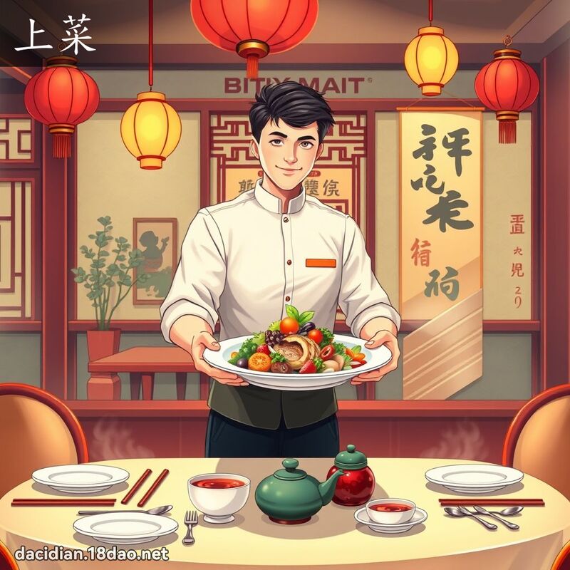上菜 - 國語大辭典配圖