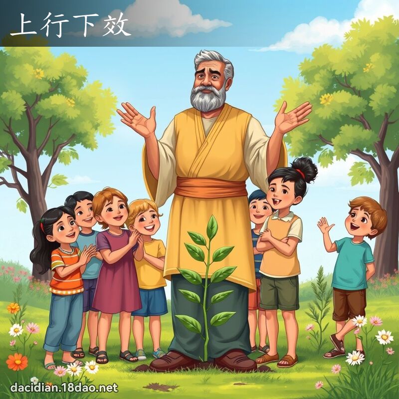 上行下效 - 國語大辭典配圖