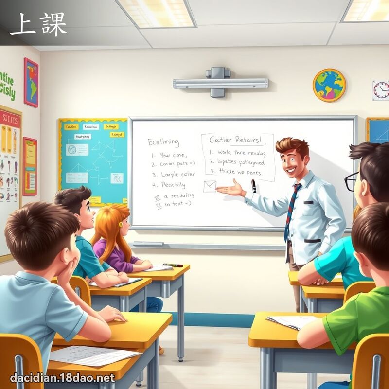 上課 - 國語大辭典配圖