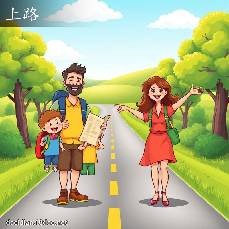 上路 - 國語大辭典配圖