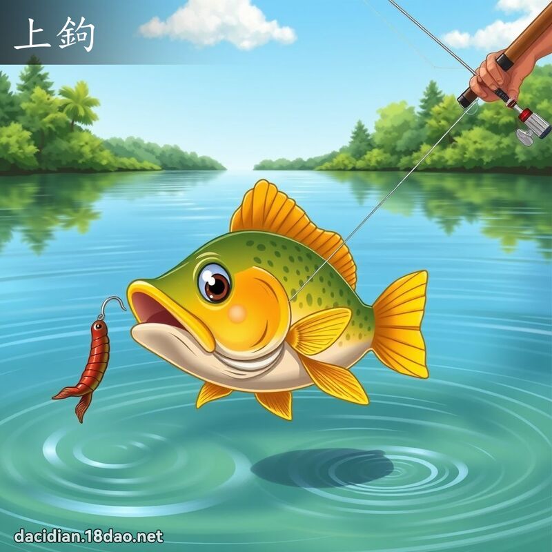上鉤 - 國語大辭典配圖