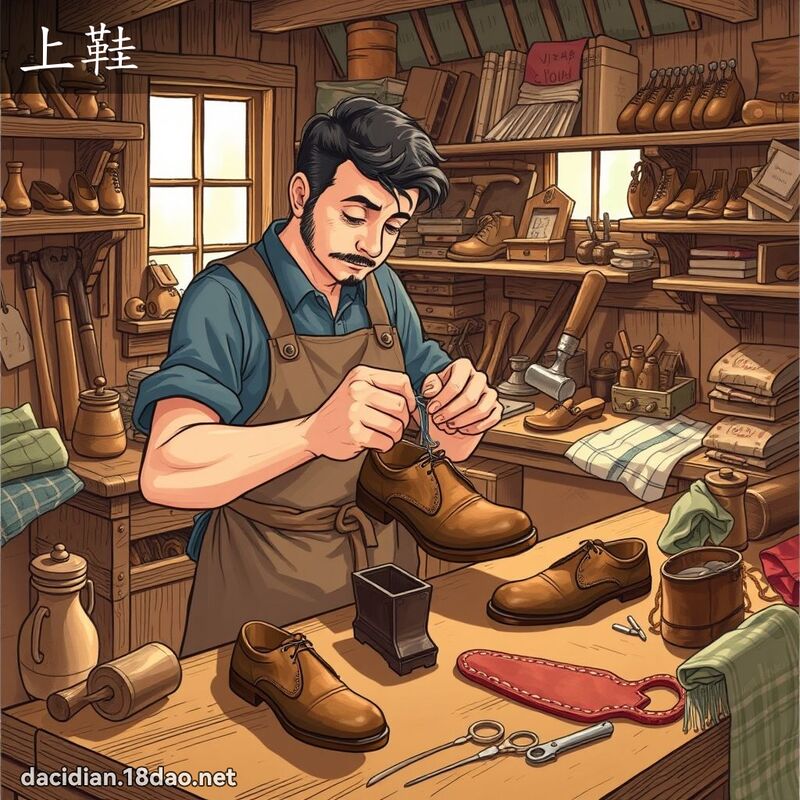 上鞋 - 國語大辭典配圖