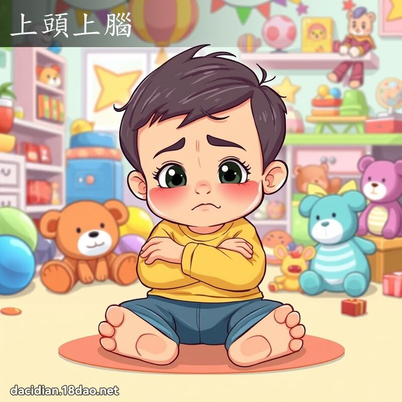 上頭上腦 - 國語大辭典配圖