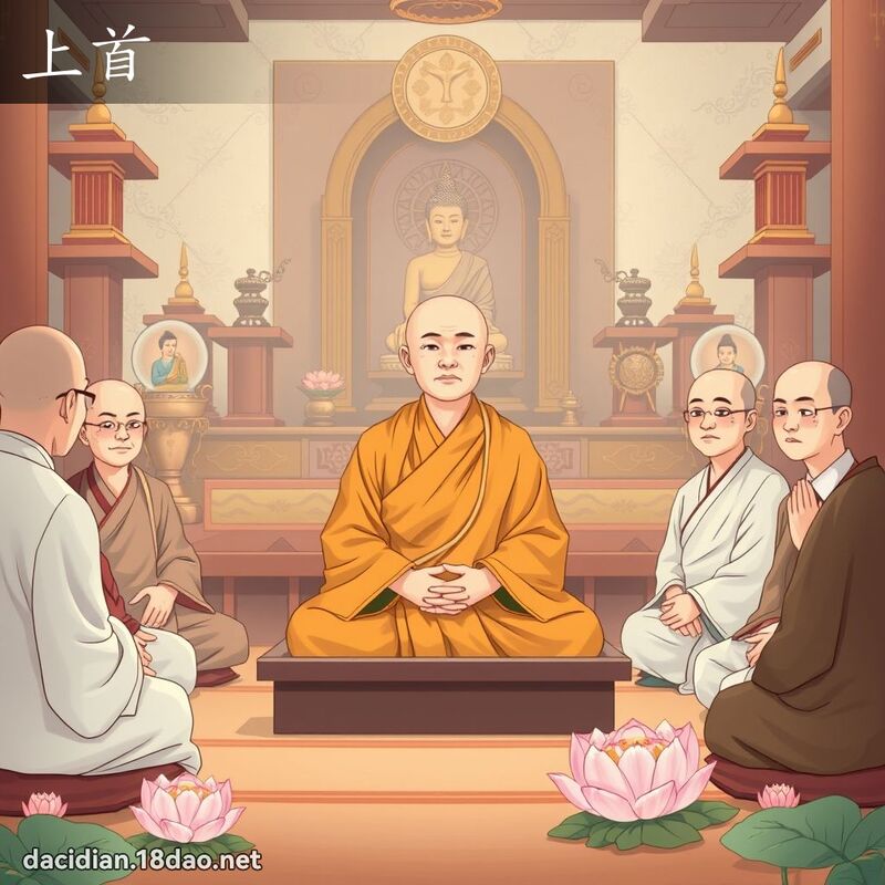 上首 - 國語大辭典配圖
