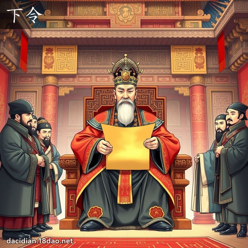下令 - 国语大辞典配图