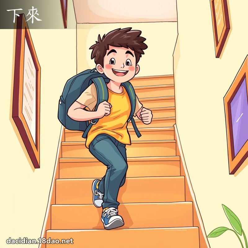 詞語: 下來 (多意詞)