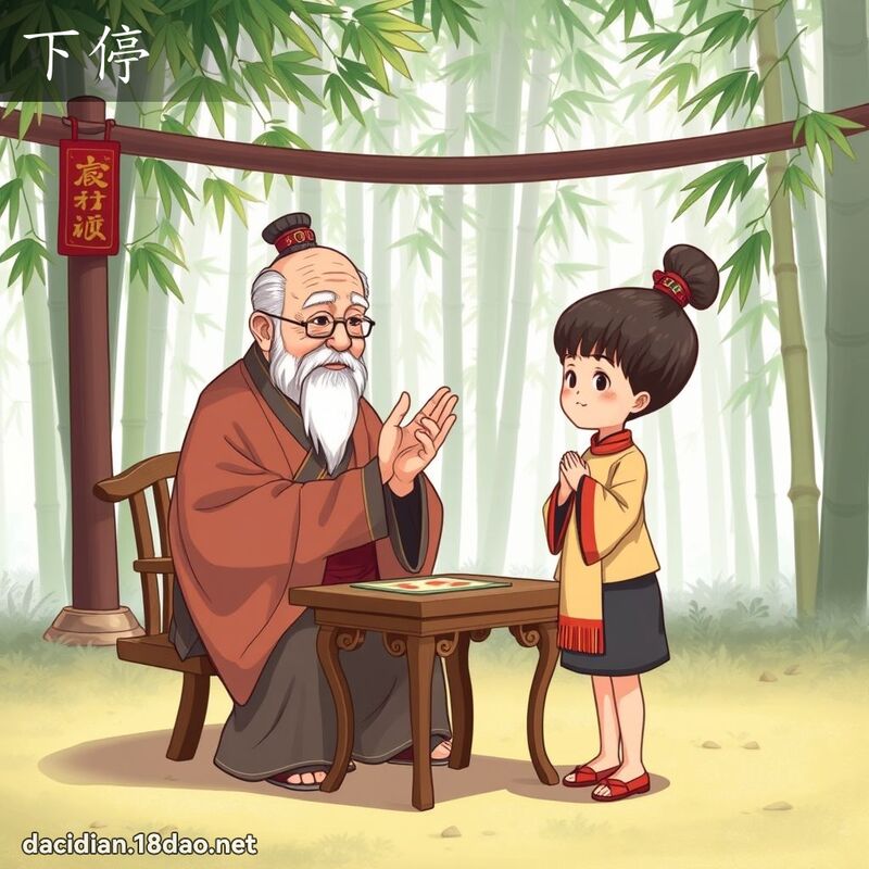 下停 - 国语大辞典配图