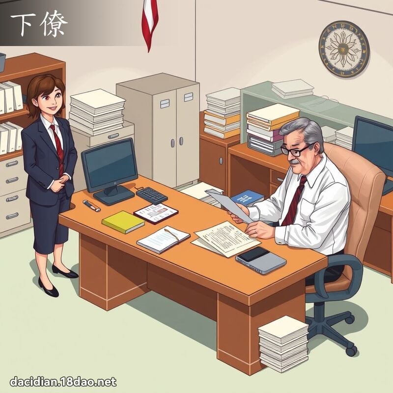 下僚 - 国语大辞典配图