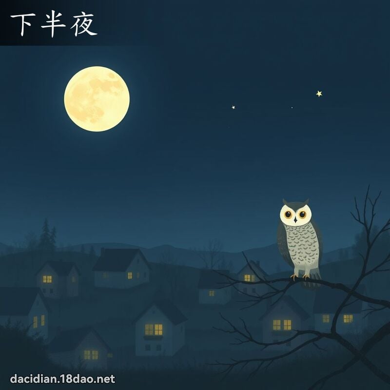 下半夜 - 國語大辭典配圖
