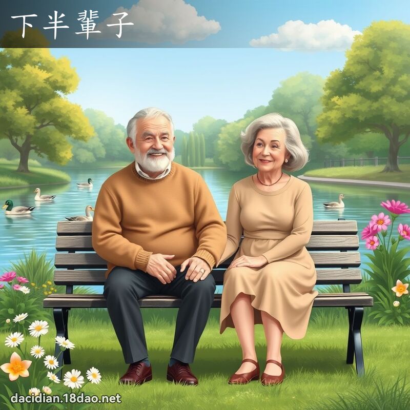 下半辈子 - 国语大辞典配图